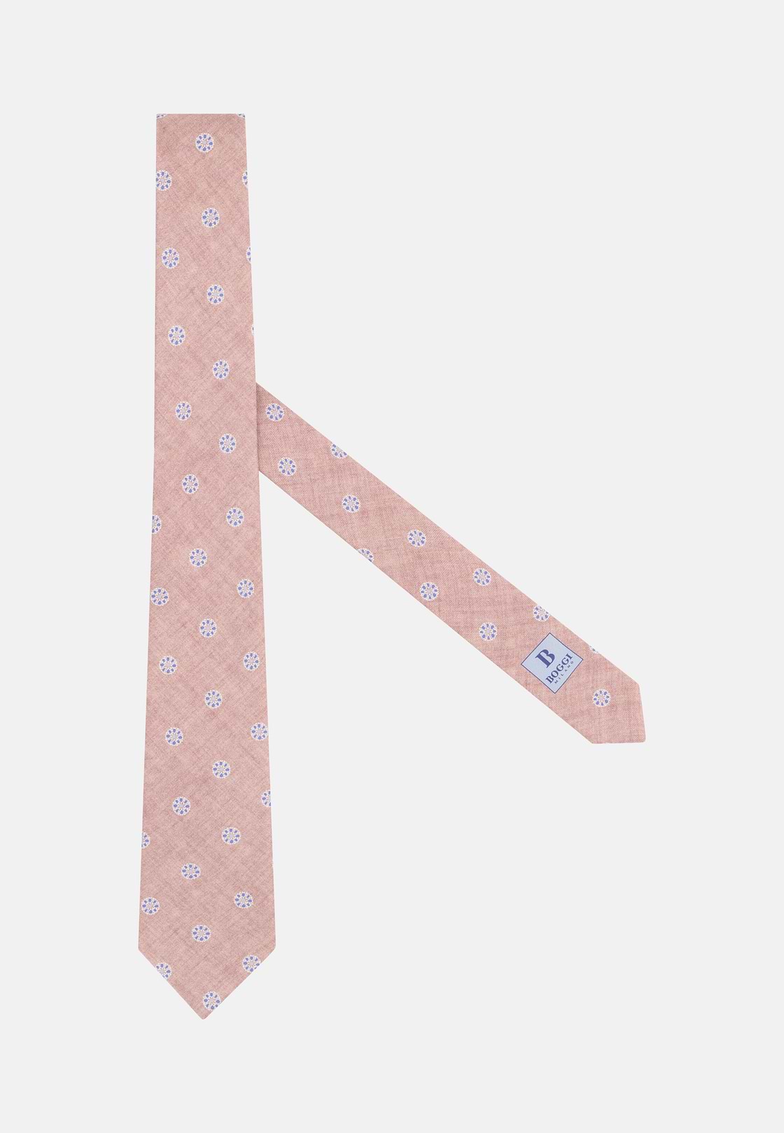 Medallion Silk Tie, Pink, hi-res, 1