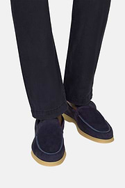 Mocassins Aria En Daim, bleu marine, thumb, 2