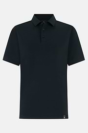 Polo Shirt In Stretch Supima Cotton, Black, thumb, 5