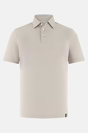 Polo In Misto Seta, Sabbia, thumb, 5