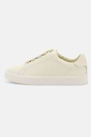 Essence Trainers in Grained Leather, White, thumb, 1