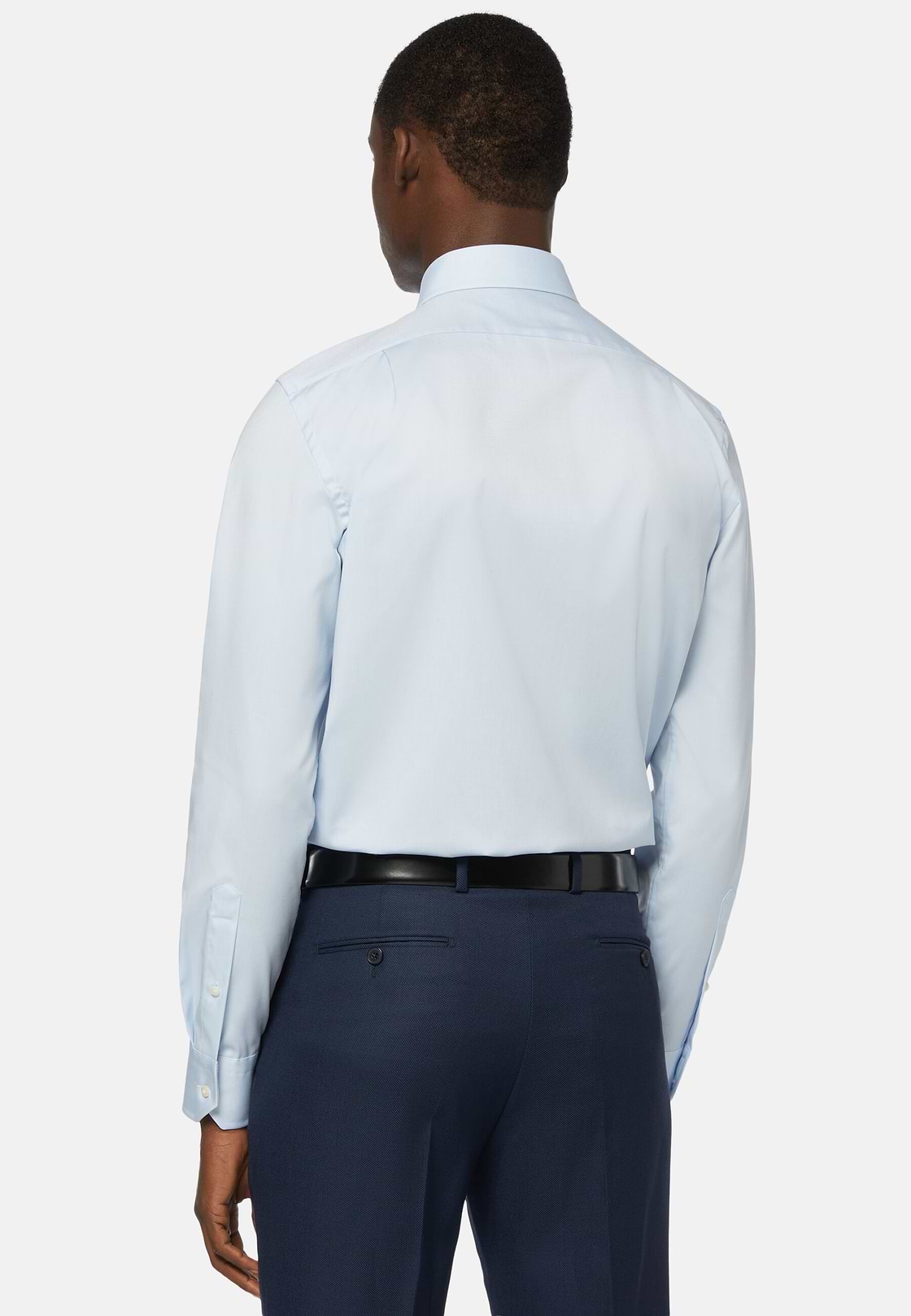 Stretch P.Point Windsor Collar Light Blue Shirt Reg Fit Long, Light Blu, hi-res