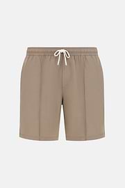 Maillot De Bain En Tissu Technique Imprimé, Beige, hi-res