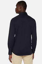 Cotton Jersey Regular Fit Polo Shirt, Navy blue, hi-res
