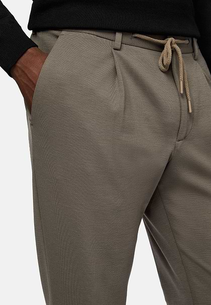 Pantalon En Laine B Tech, Taupe, hi-res