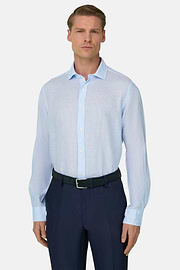 Hemd Aus Leinen Regular Fit, Hellblau, thumb, 1