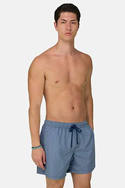 Badehose Mit Geometrischem Print, Hellgrün, thumb, 2