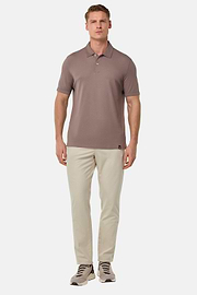 Stretch Cotton/Tencel Trousers, Sand, hi-res