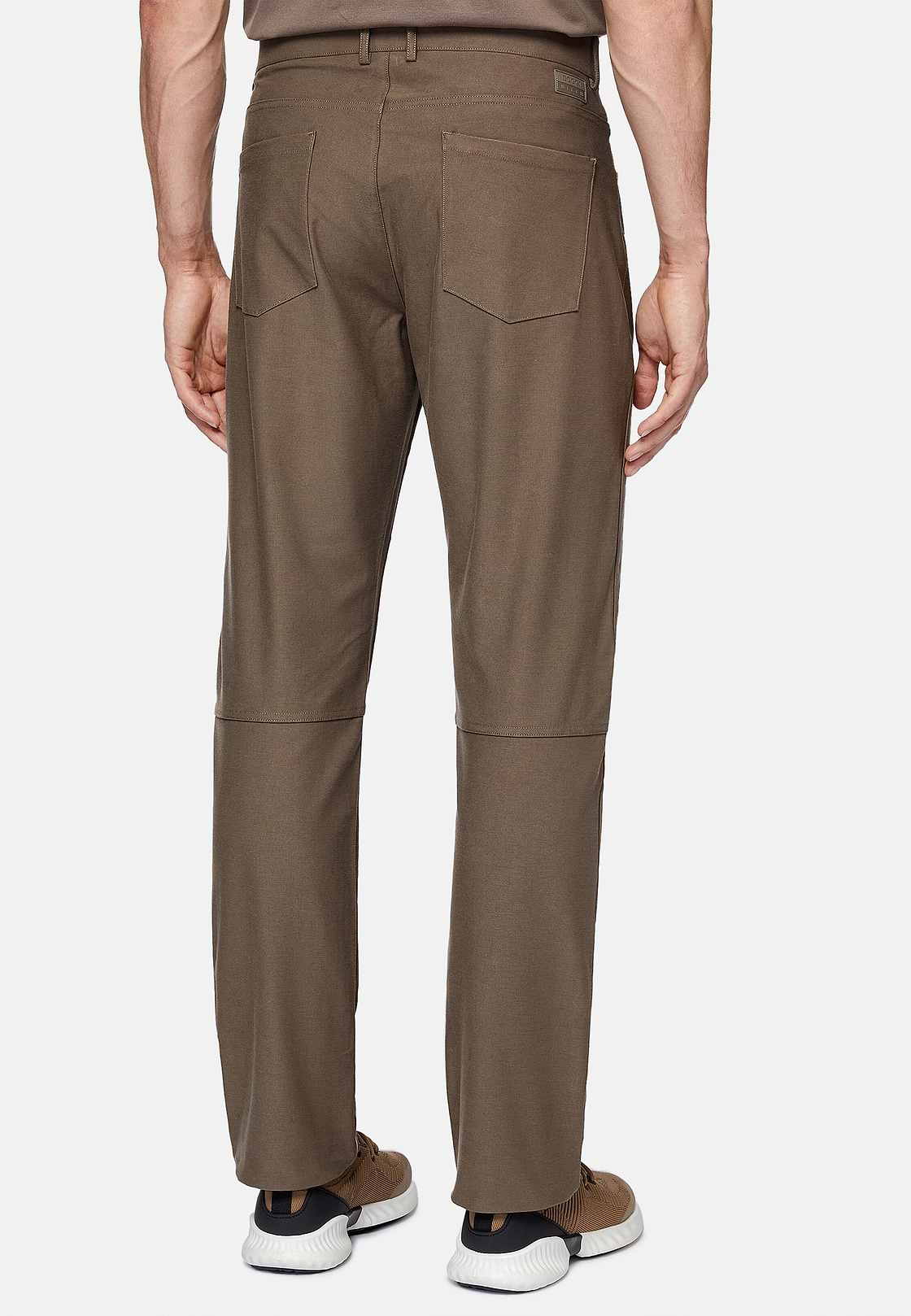 B Tech Jeans in Technical Fabric, Taupe, hi-res