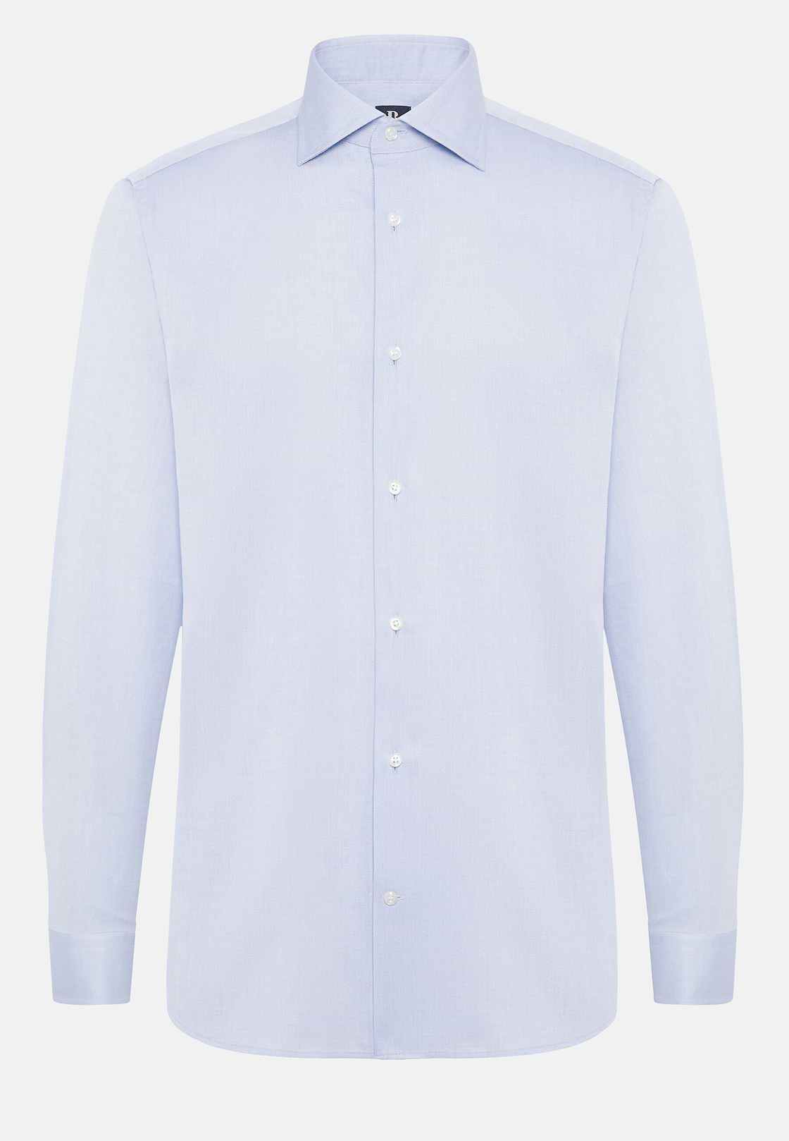 Camicia Dobby collo Windsor, Azzurro, hi-res