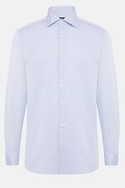 Dobby Windsor Collar Shirt Slim, Light Blue, hi-res