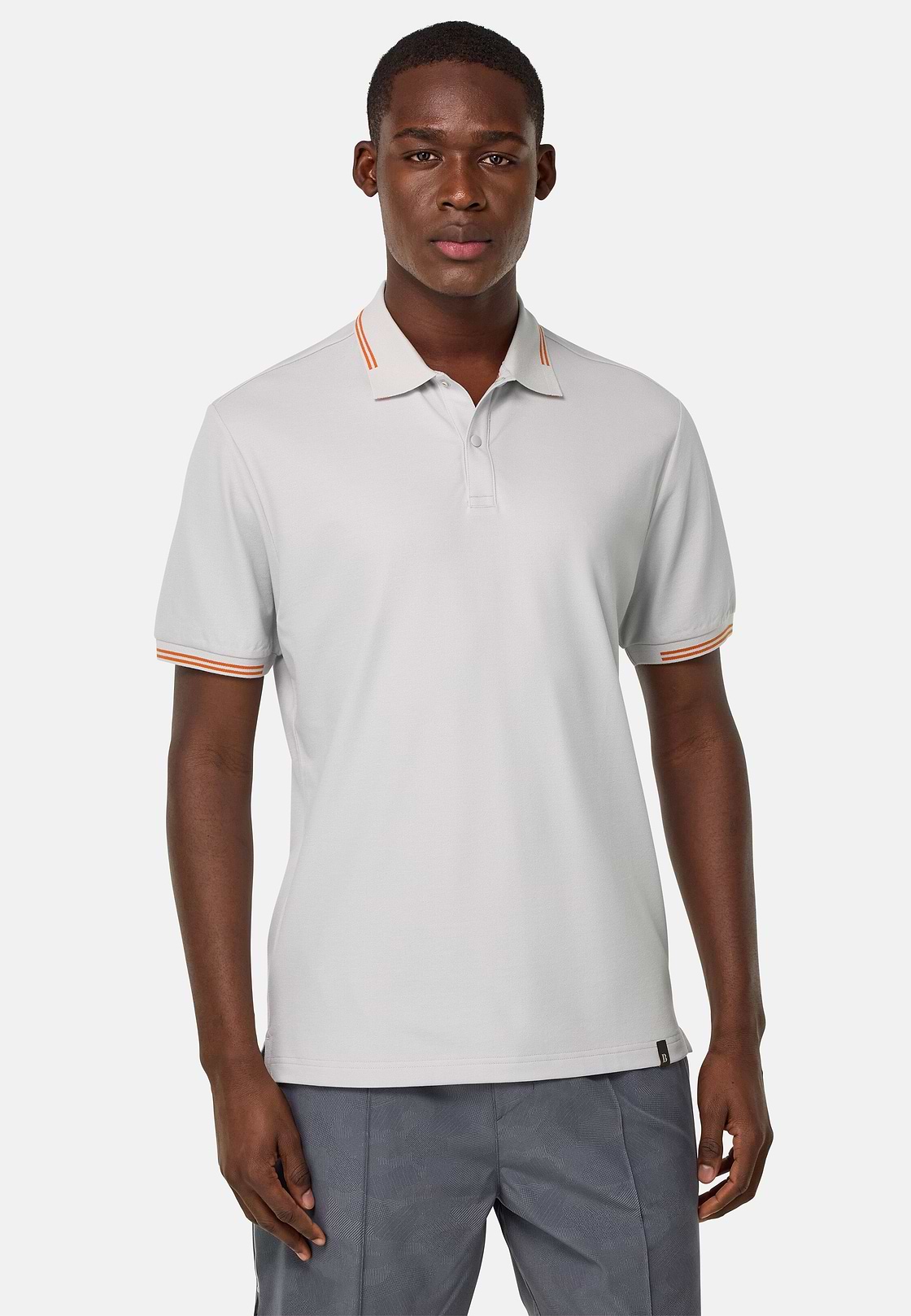 Cool Jade-Fresh Piqué Polo Shirt, Ice, hi-res