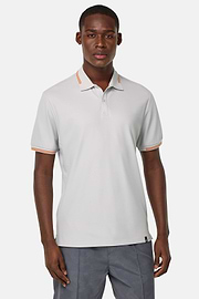 Cool Jade-Fresh Piqué Polo Shirt, Ice, hi-res