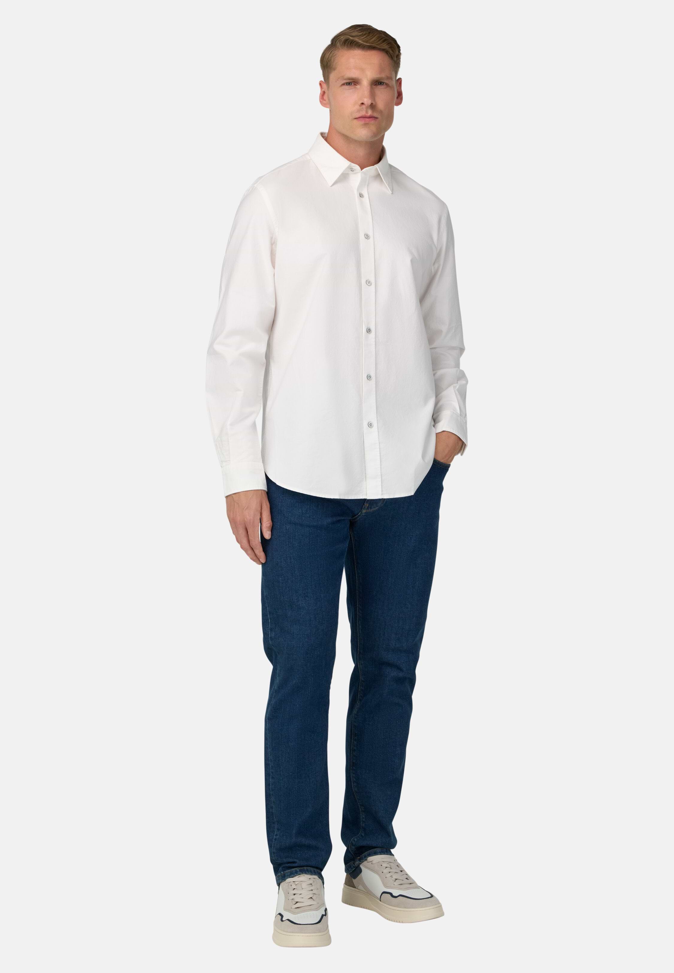 y0025　0519 Men's Regular Fit Oxford Cotton Shirt | Boggi Milano