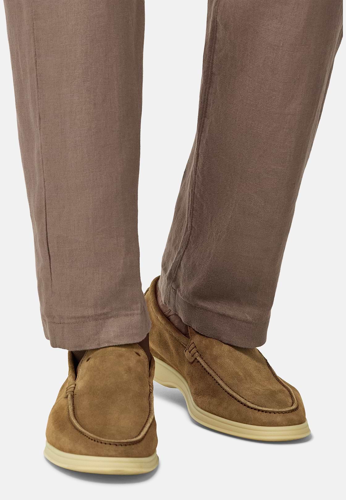 Mocassins Aria En Daim, Taupe, hi-res