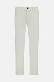 Jeans In Cotone Tencel Elasticizzato, Bianco, hi-res