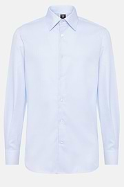 Regular Fit Cotton Twill Shirt, Light Blue, hi-res