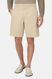 Bermuda Aus Baumwolle Und Leinen, Sand, thumb, 2