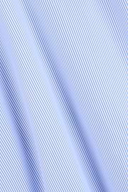 Overhemd Gestreept Twill Katoen Slim Fit, Light Blue, thumb, 5