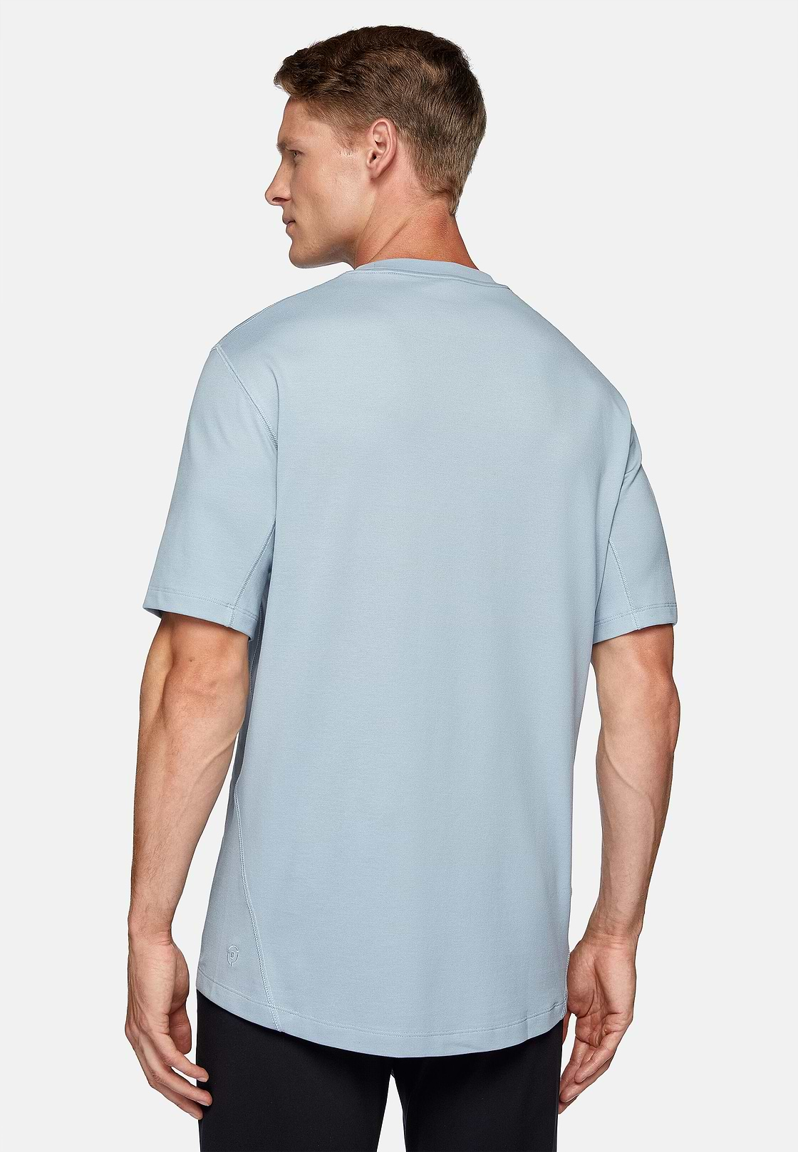 High-Performance Piqué Polo T-Shirt, Light Blue, hi-res