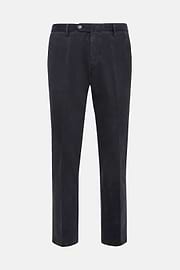 Stretch Cotton Trousers, Navy blue, hi-res
