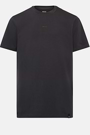 T-Shirt In Stretch Supima Cotton, Black, hi-res