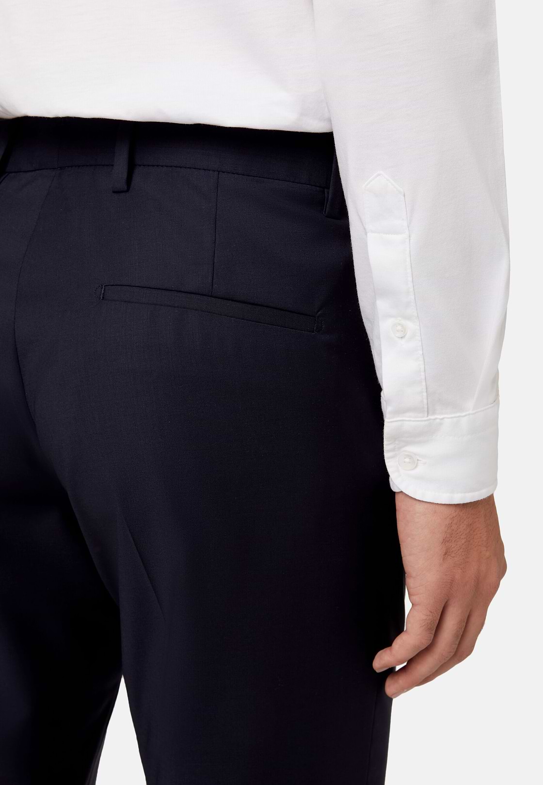 Hose Aus Leinen B Aria, Navy blau, hi-res