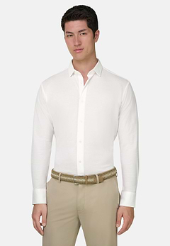 Polo Camicia In Jersey Di Cotone Regular Fit