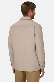 Overshirt in Corduroy Lined with Flannel, Sand, thumb, 6