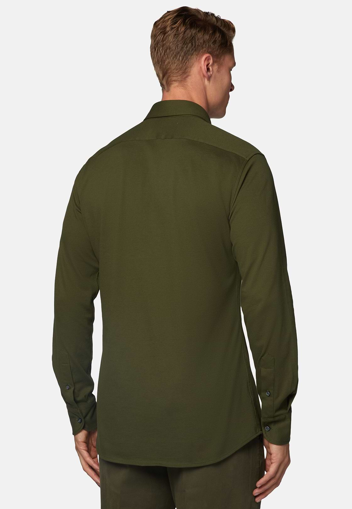 Regular fit piqué poloshirt, Green, hi-res