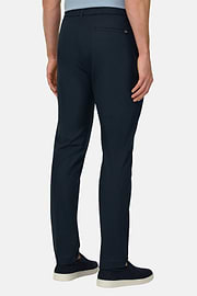 Pantaloni In Cotone, Navy, thumb, 4