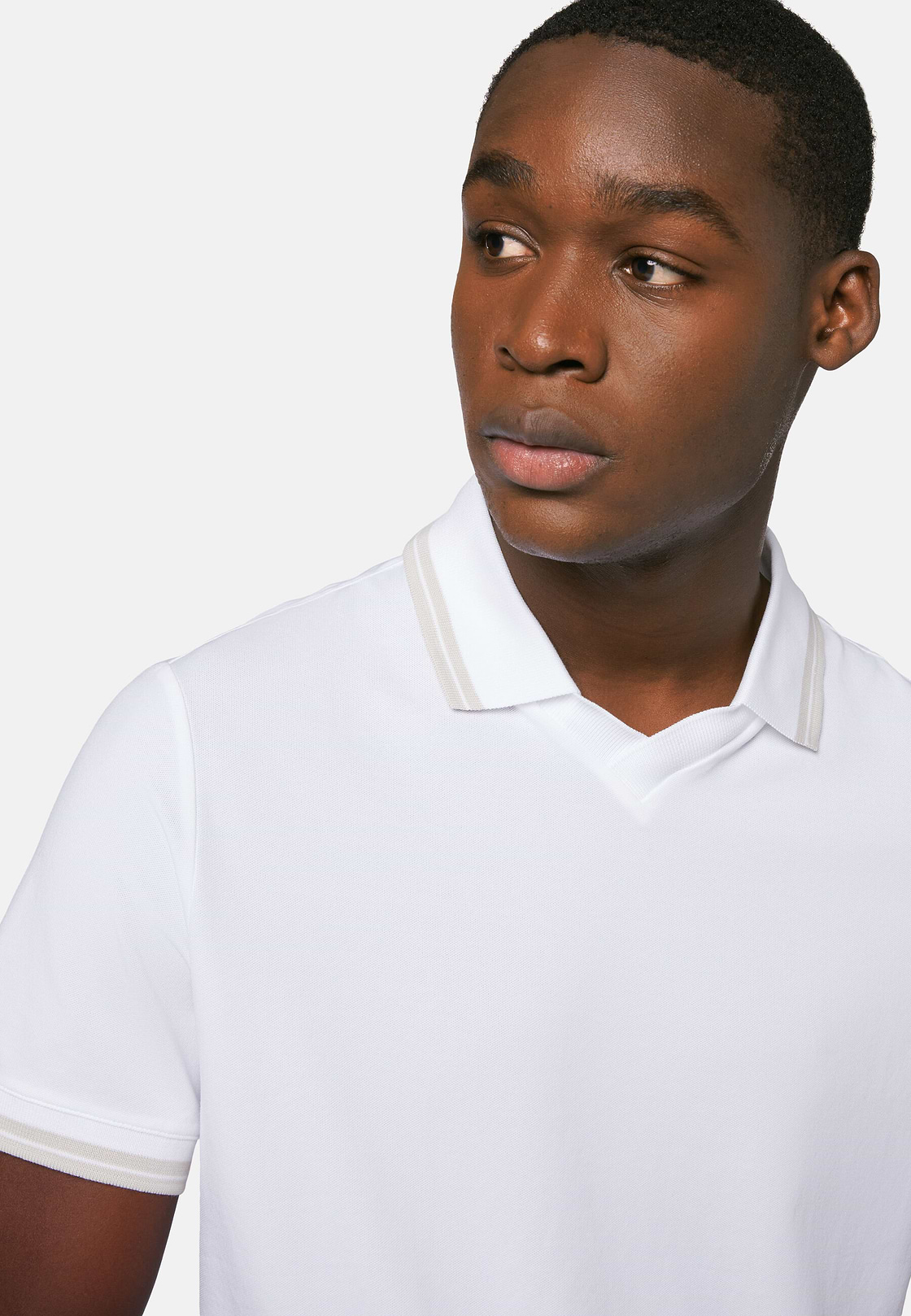 High-Performance Piqué Polo Shirt, White, hi-res