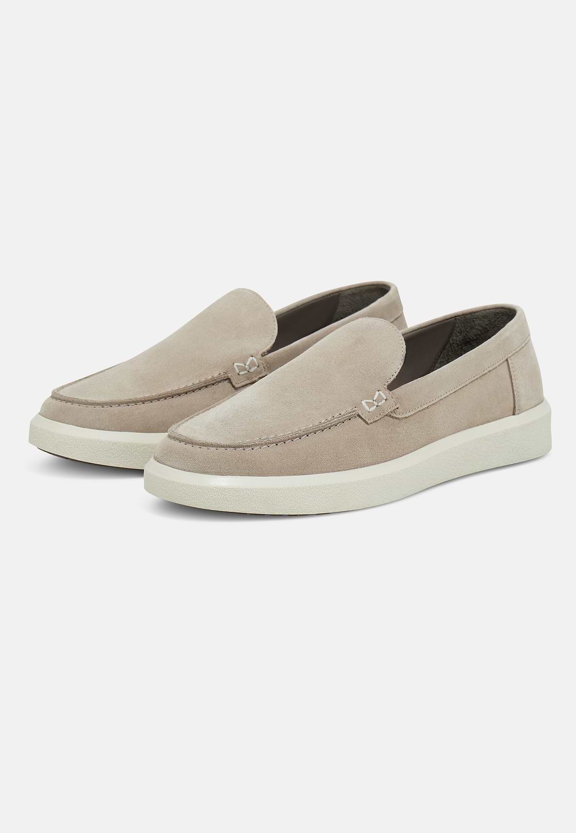 Stratus Loafers in Suede Leather, Sand, hi-res