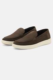 Mocassins Stratus En Daim, Marron foncé, thumb, 3