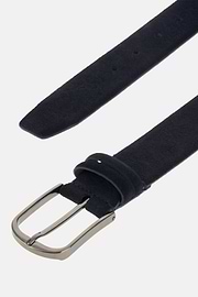 Zamszowy pasek z nadrukiem, Navy blue, thumb, 2