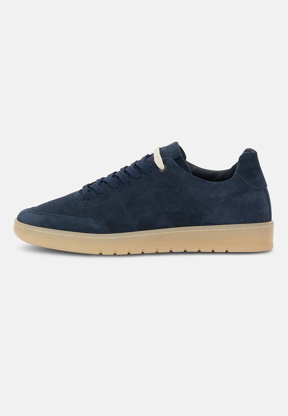 Zapatillas De Ante., Azul  Marino, hi-res