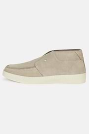 Polacchini In Pelle Scamosciata, Beige, hi-res