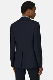 Pure Wool Jacket, Navy blue, thumb, 3