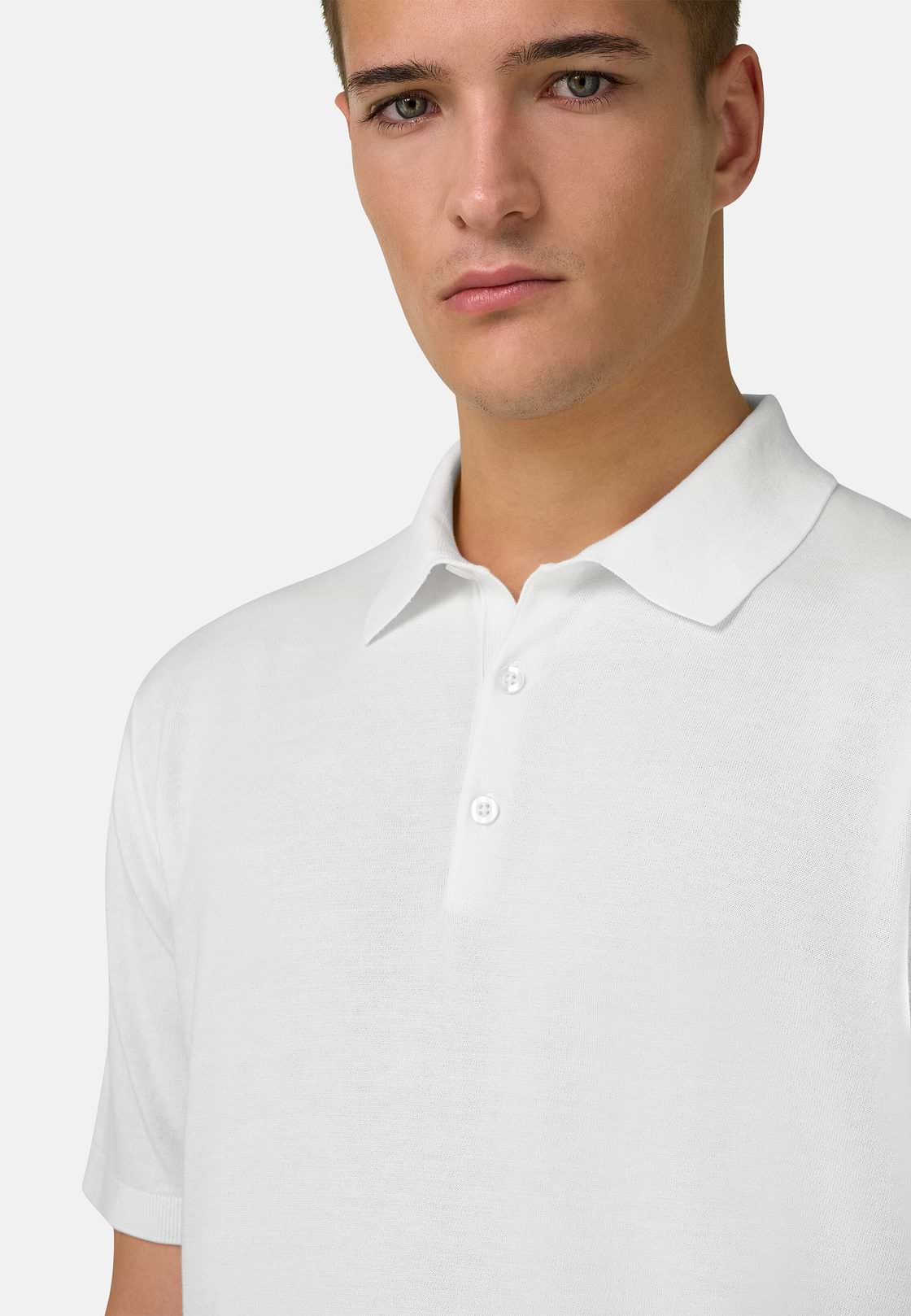 Polo Cotton Crepe, White, hi-res, 4
