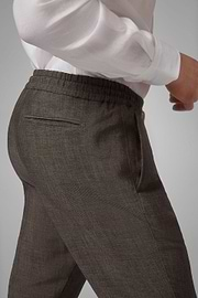 Linen/Tencel Trousers With Drawcord, , hi-res