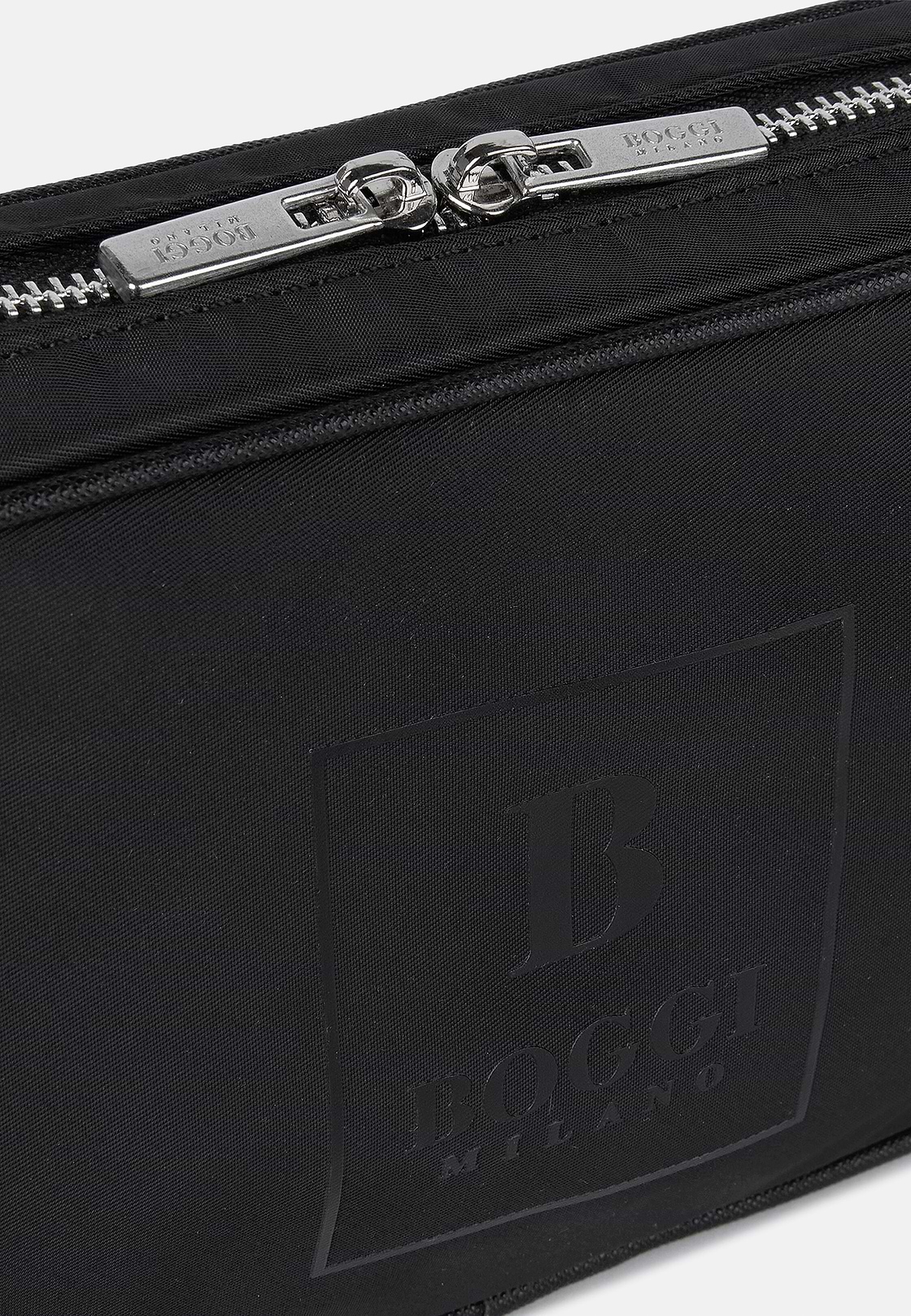 Clutch in technical fabric, Black, hi-res