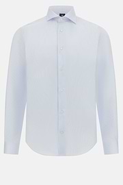 Chemise À Carreaux En Coton Slim Fit, Bleu clair, hi-res