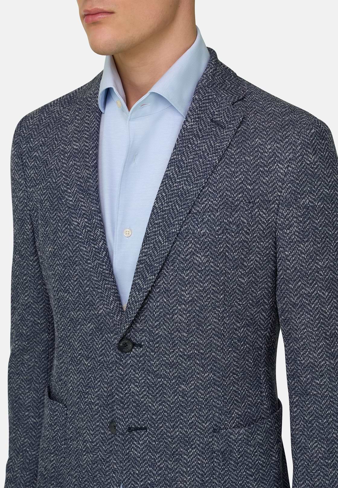 Giacca Resca In Misto Cotone, Navy, hi-res, 4