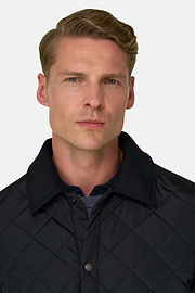 Peacoat Padded in Technical Fabric, Navy blue, thumb, 5