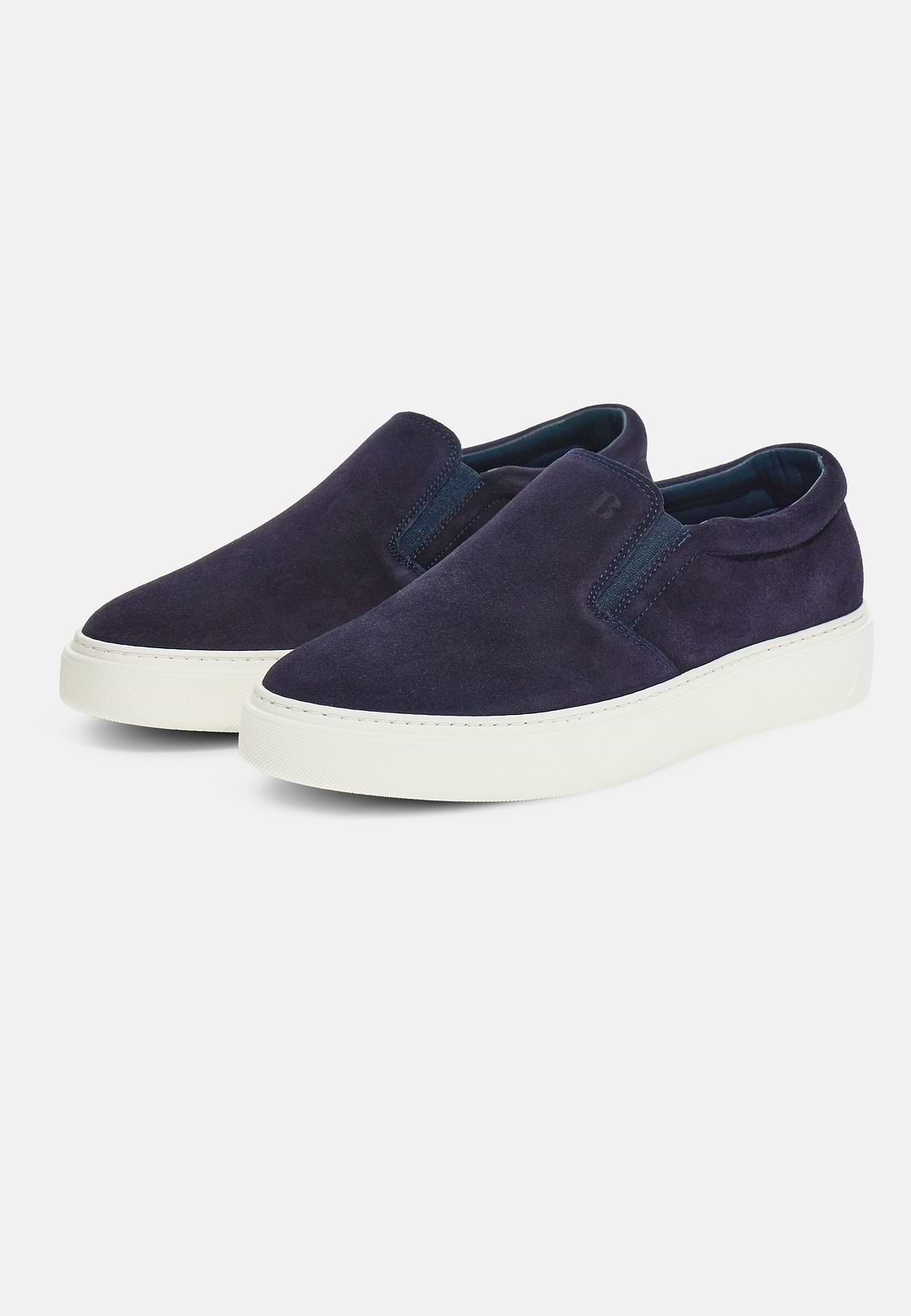 Slip-On de Ante, Azul  Marino, hi-res