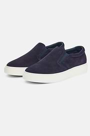 Slip-On de Ante, Azul  Marino, hi-res