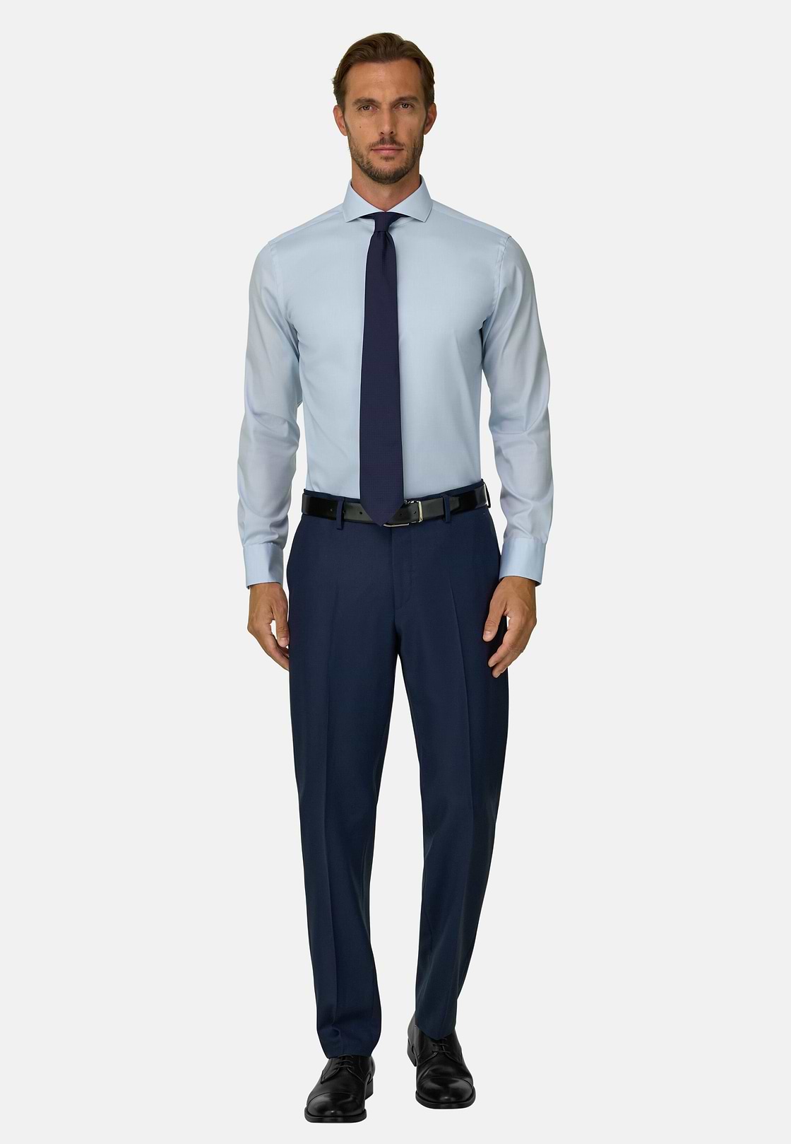Pure Wool Bird's Eye Trousers, , hi-res, 2