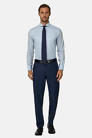 Pure Wool Bird's Eye Trousers, , thumb, 2