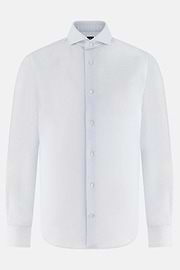 Slim Fit Checked Cotton Shirt, Light Blue, thumb, 6