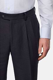 Costume En Pur Lin, bleu marine, hi-res